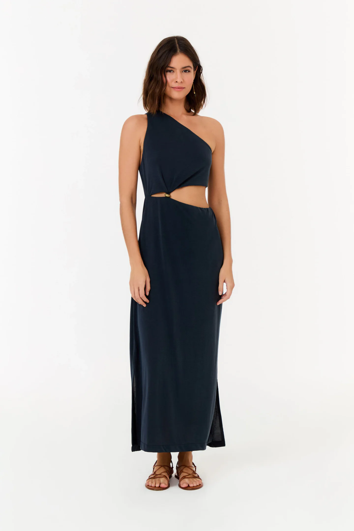 Vestido Ombro Só Metal