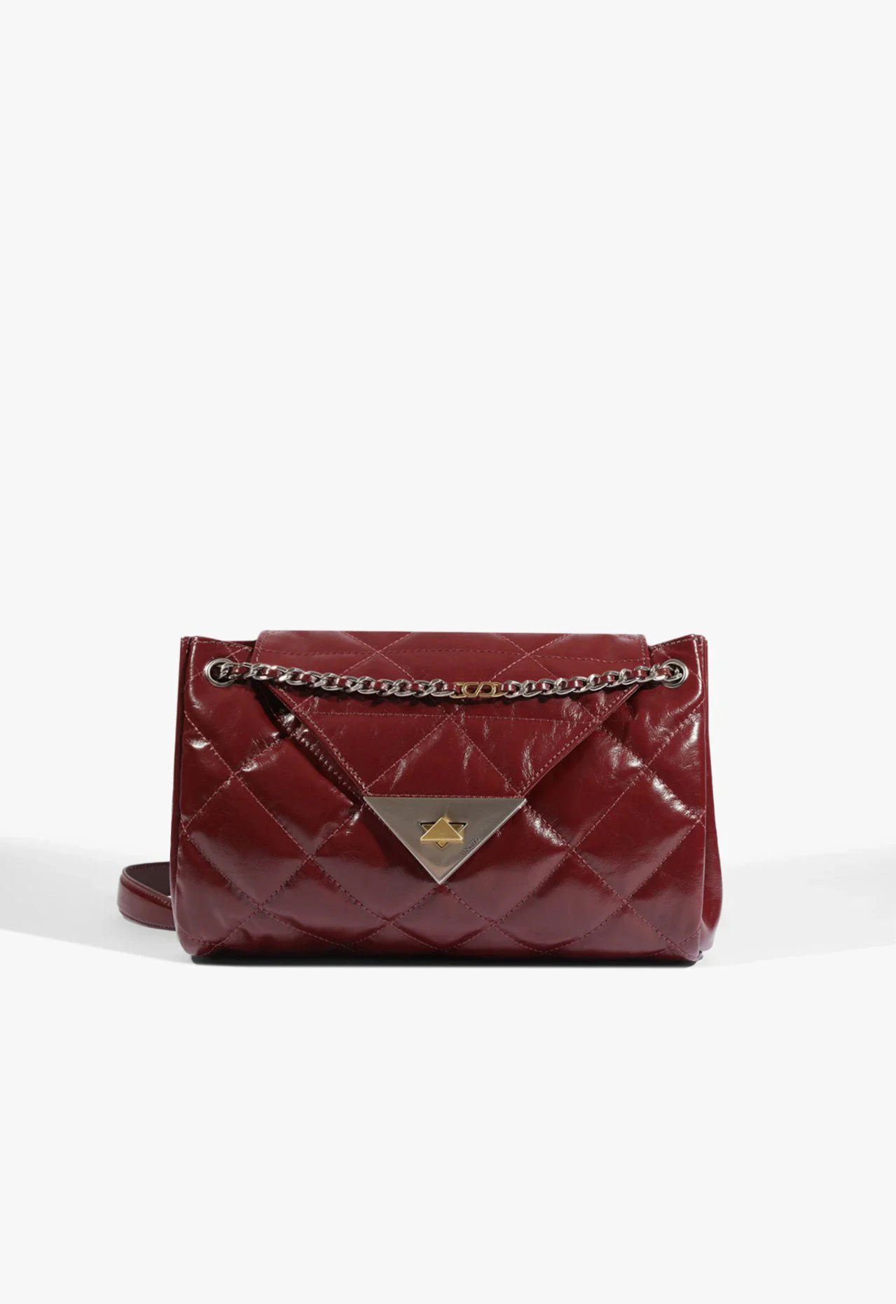 Bolsa Tiracolo S96 Média Couro Vermelha