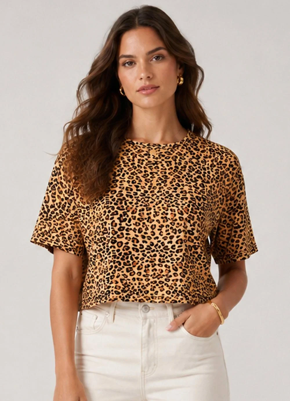 Infinita Cor - Blusa Feminina Estampada Preto