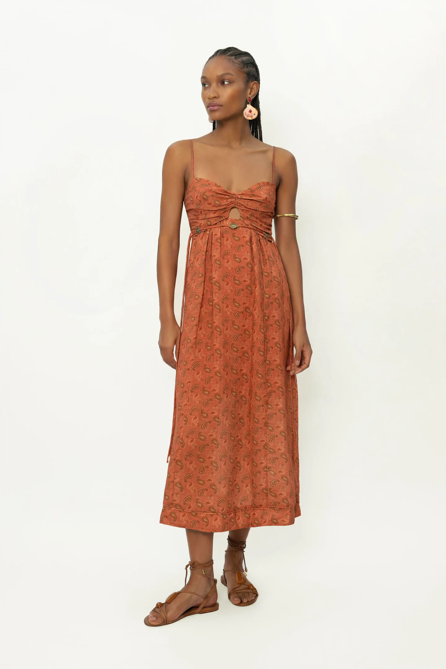 Vestido Midi Estampa Talin