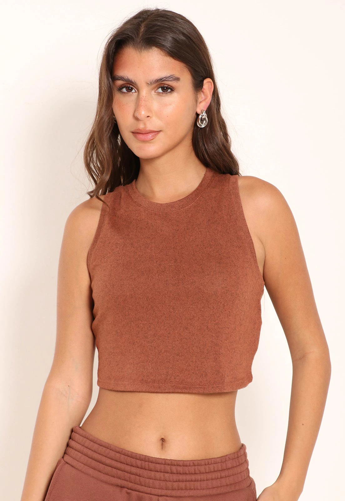 Cropped em malha Tricot Nadador