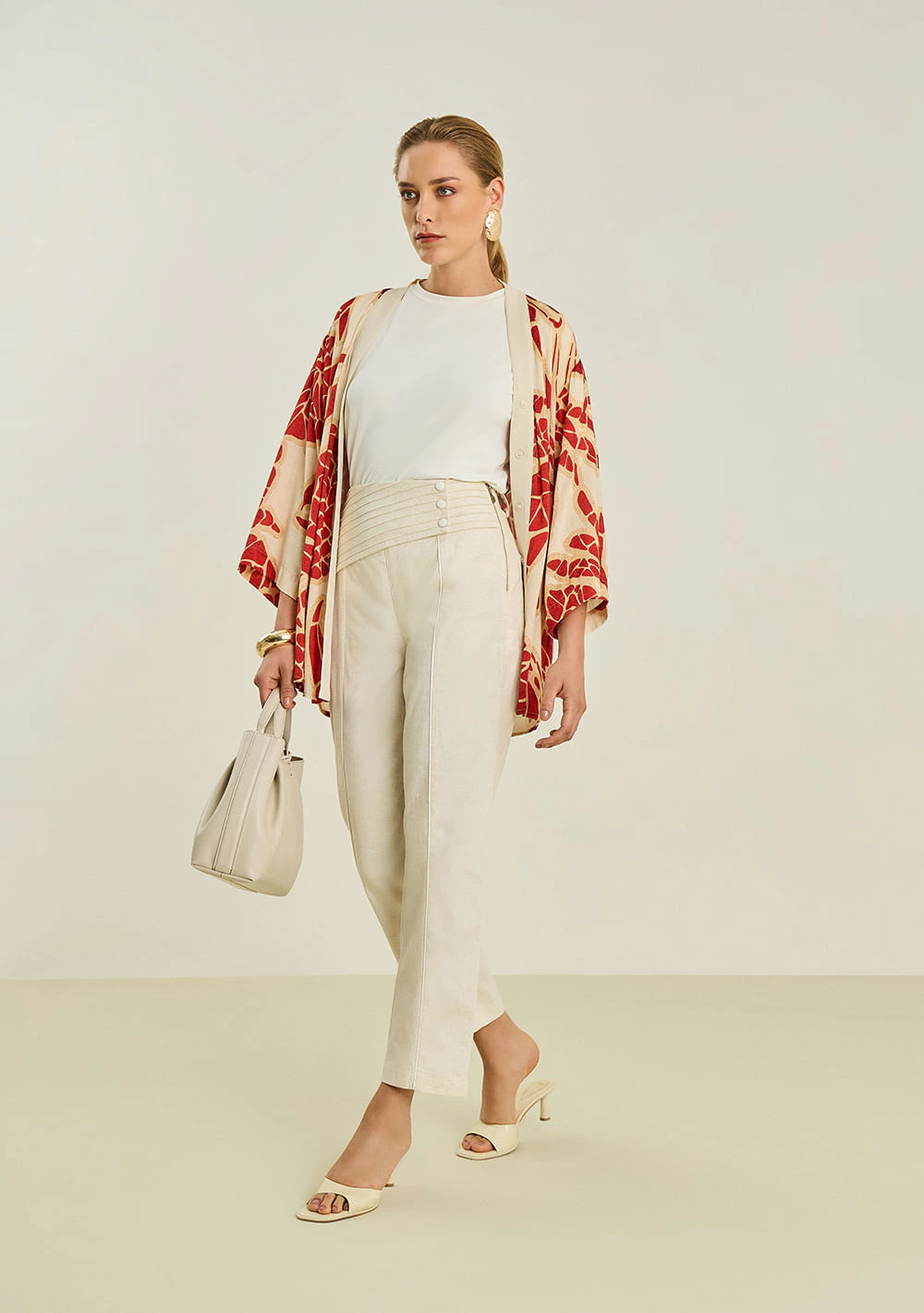 Calça Maria.Valentina Reta Alta Off White
