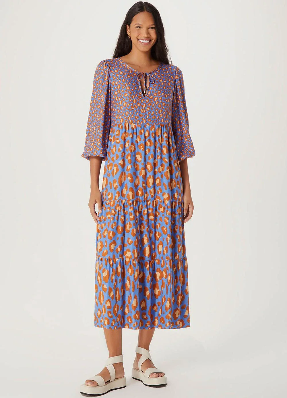 Hering - Vestido Midi Azul