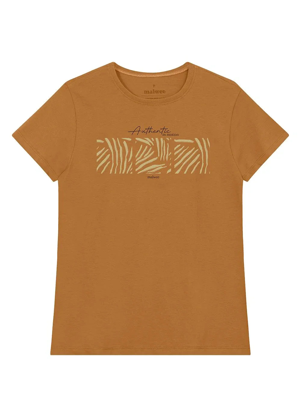 Malwee - Camiseta Slim Authentic In Motion Caramelo