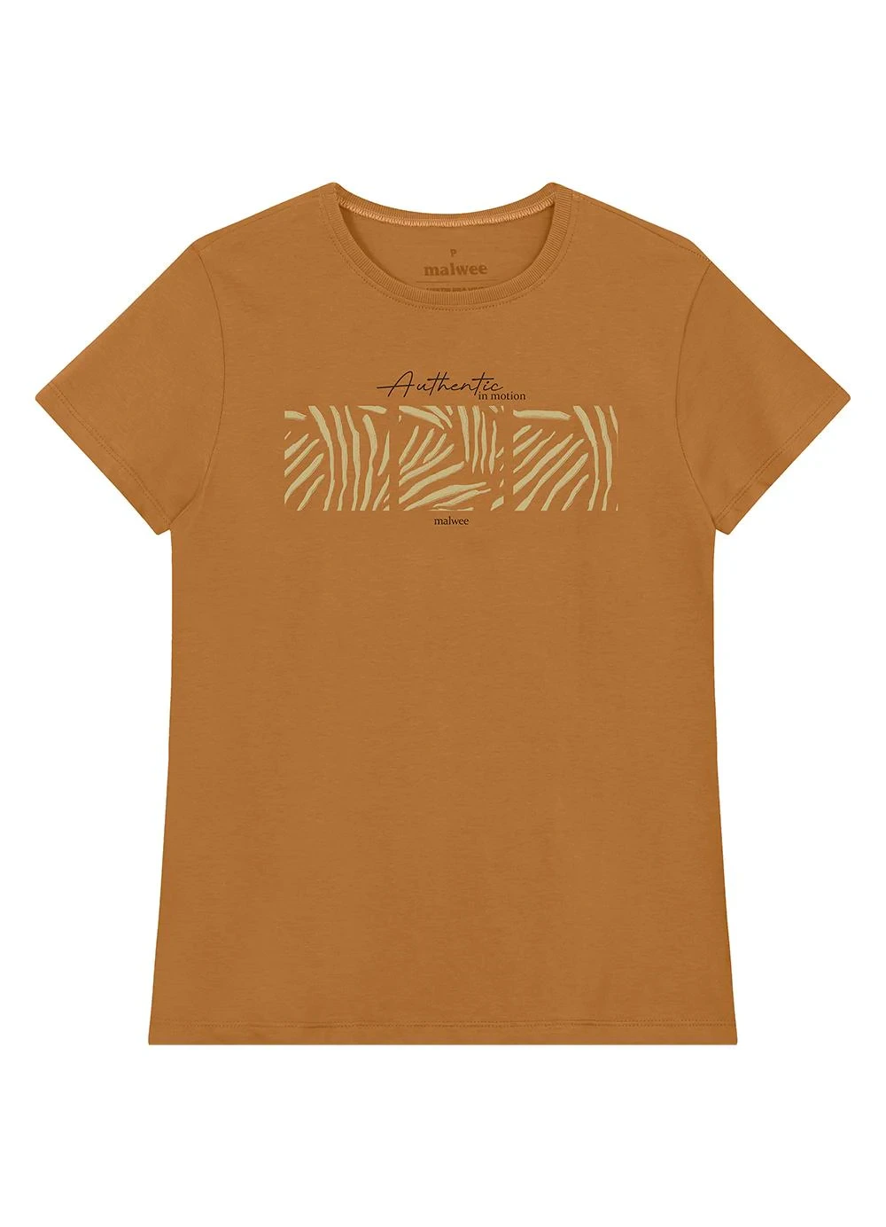 Malwee - Camiseta Slim Authentic In Motion Caramelo