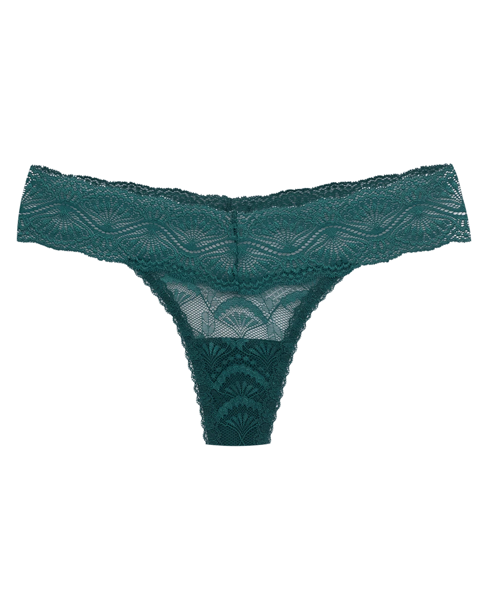 Calcinha Fio Renda Shiny Love Verde Escuro