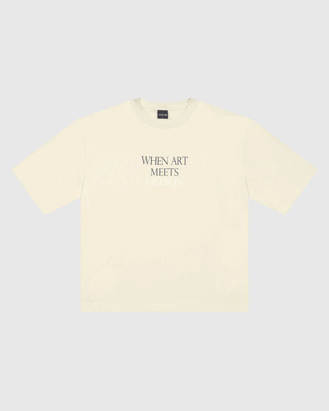 Camiseta Ampla Feminina When Art Meets Fashion Em Algodão - ENFIM