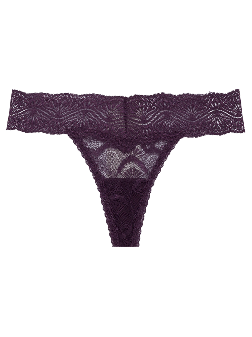 Calcinha Fio Renda Shiny Love Roxo Plum Purple