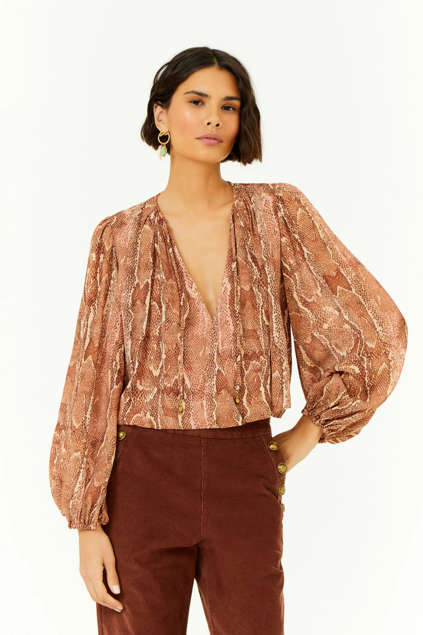Blusa Manga Longa Ggt Estampa Suri