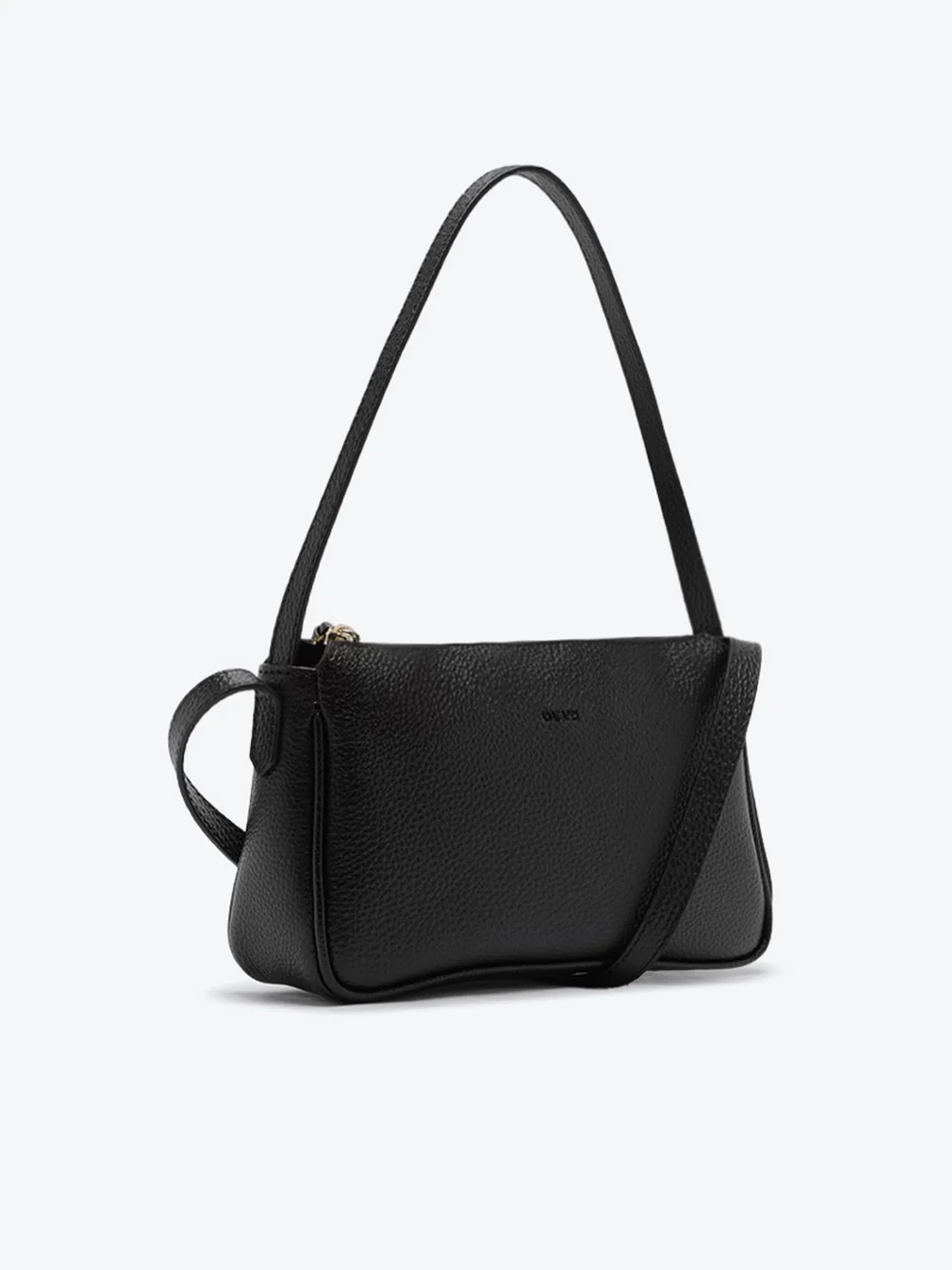 Bolsa Tiracolo Média Monocolor Preta