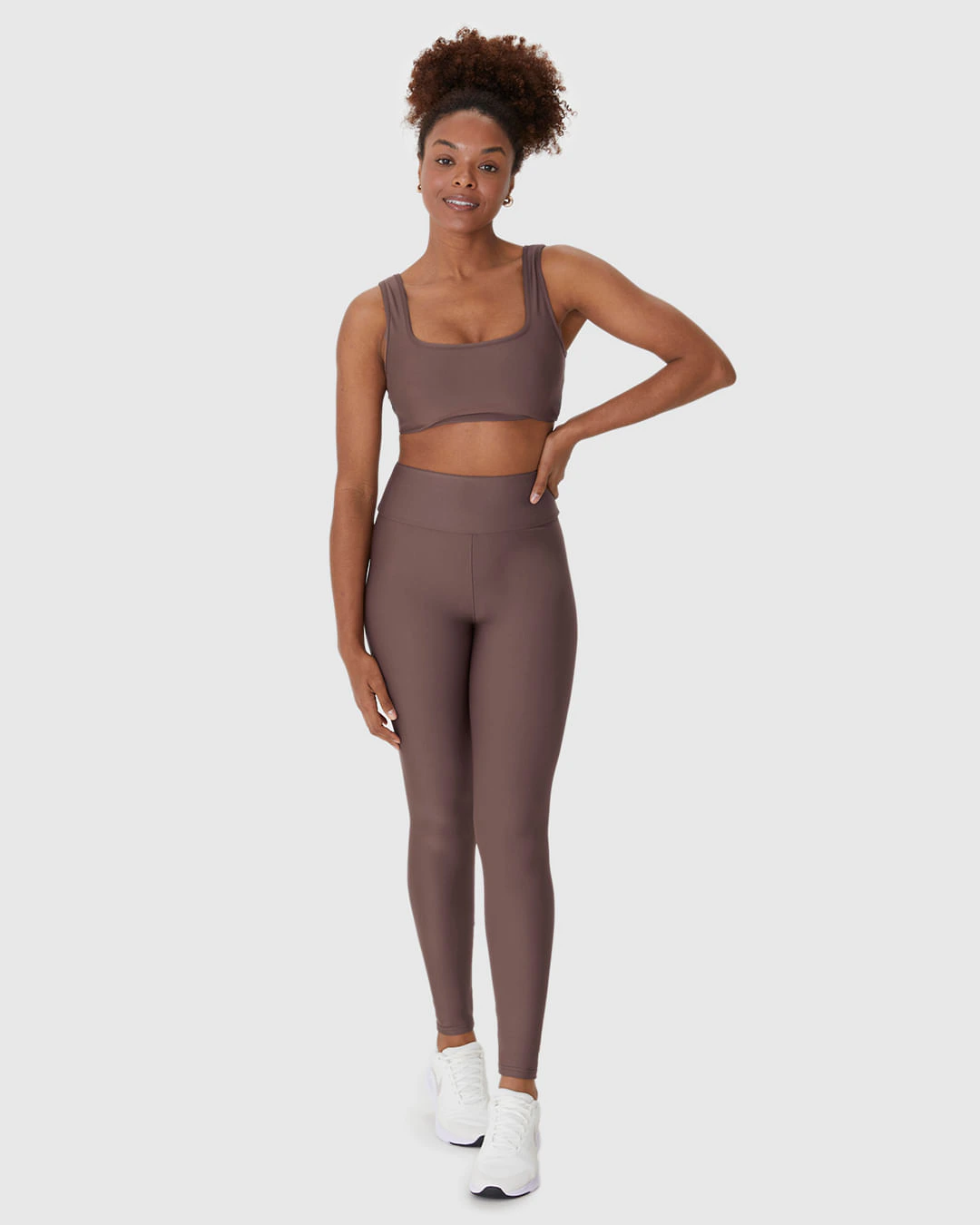 Calça Legging Esportiva Feminina Básica Em Malha Com Proteção UV50+ Malwee Active