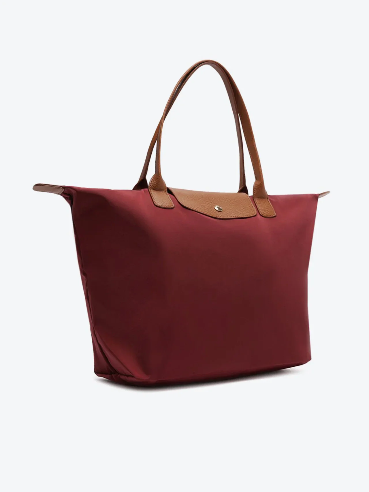Bolsa Shopping Grande Nylon Botão Vermelha