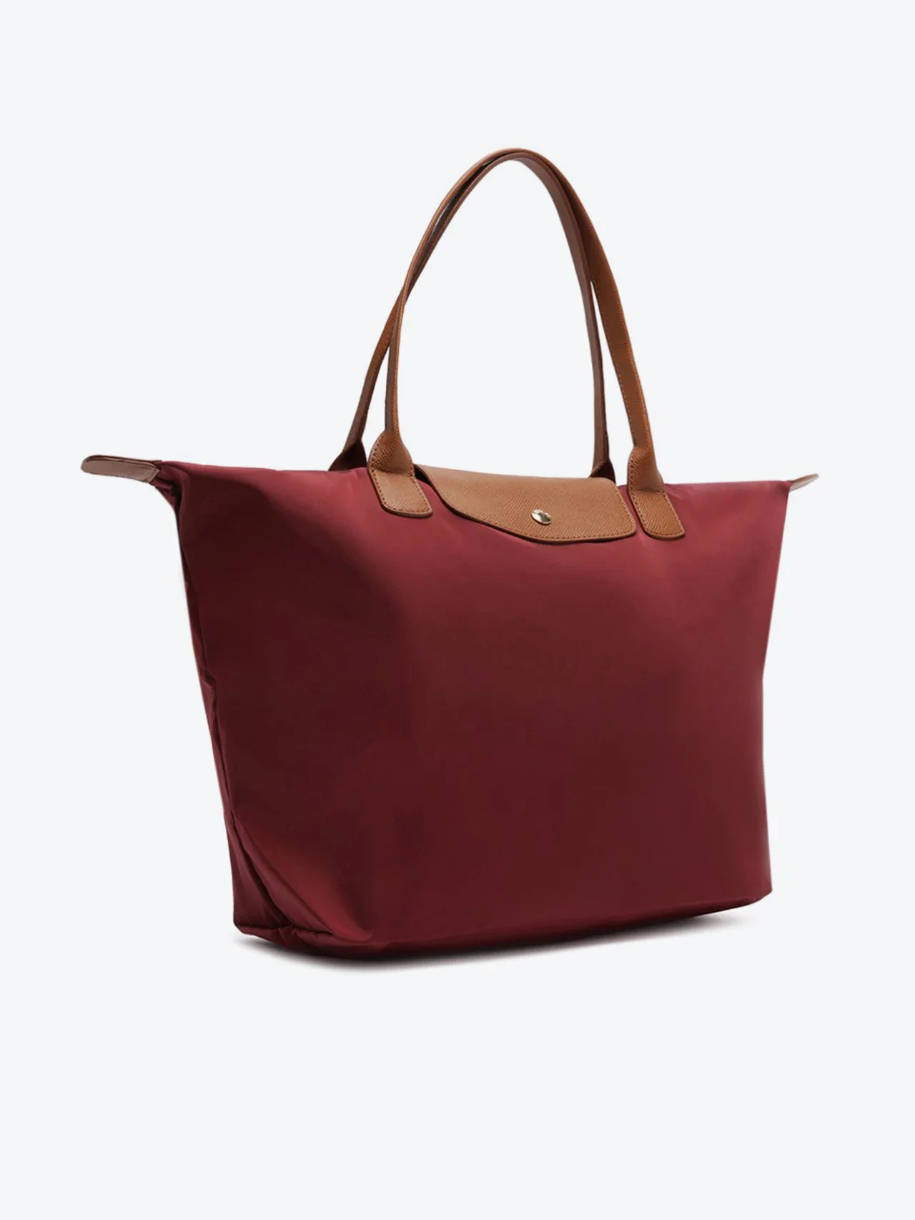 Bolsa Shopping Grande Nylon Botão Vermelha