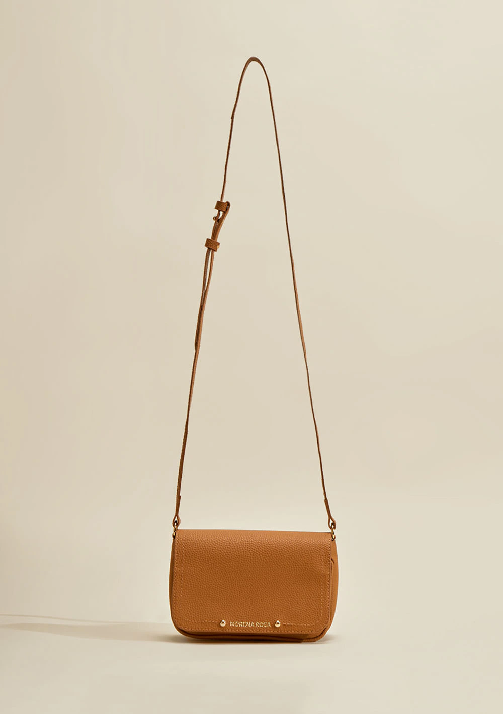 Bolsa Satchel Alça Corrente Caramelo