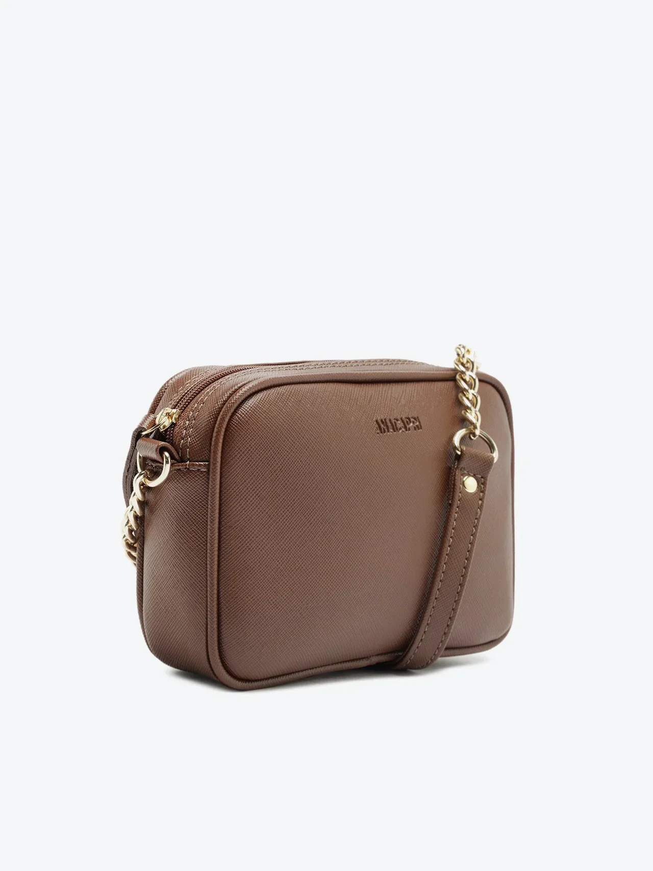Bolsa Tiracolo Pequena Essencial Marrom