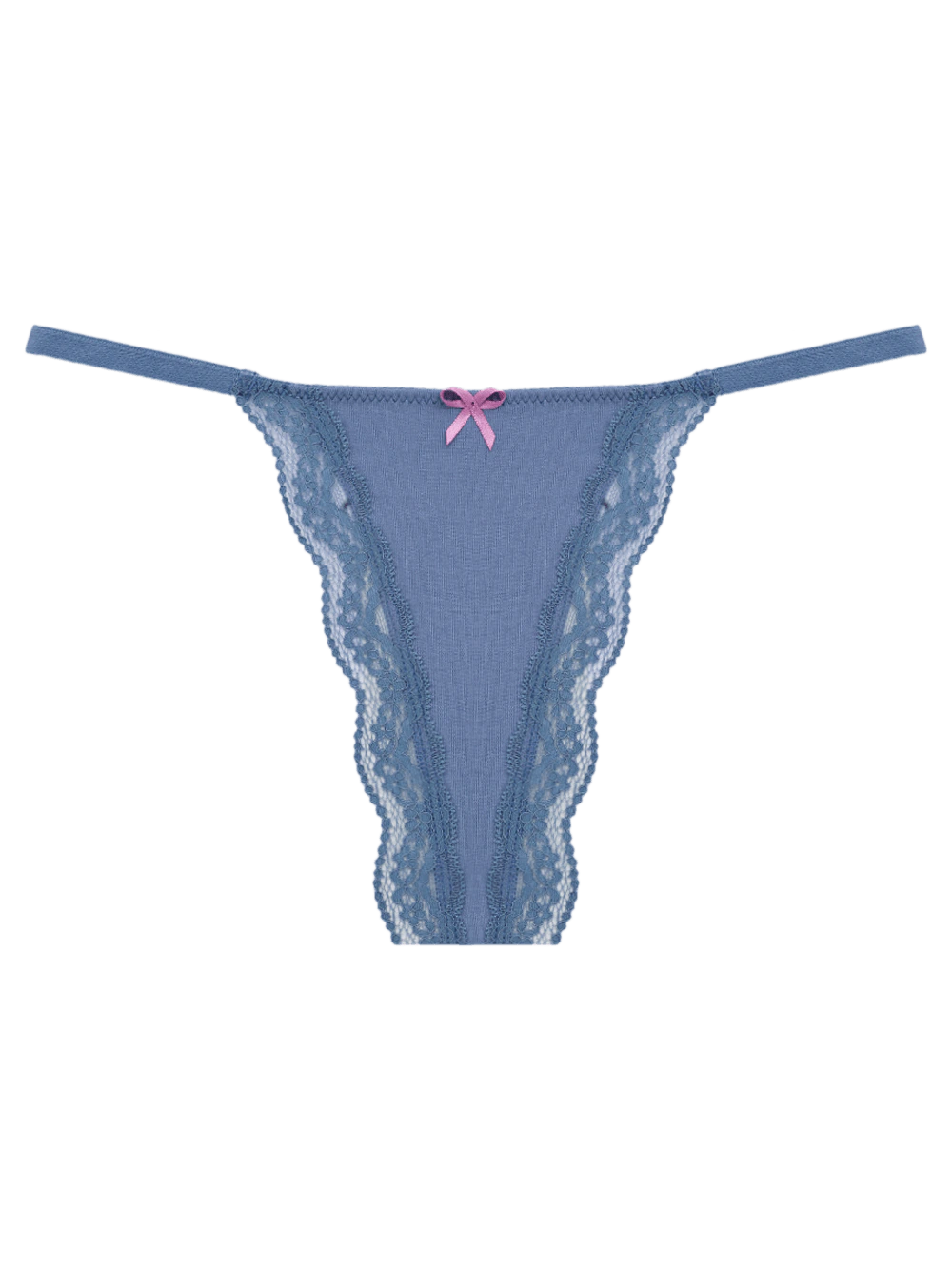 Calcinha Fio String Algodão Pop Colors Azul Country Blue
