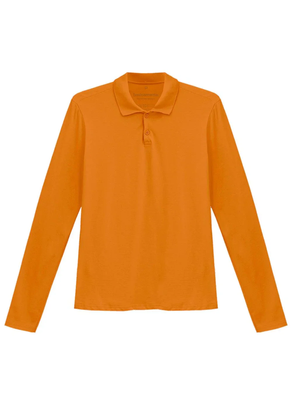 Basicamente - Camisa Polo Manga Longa Feminina