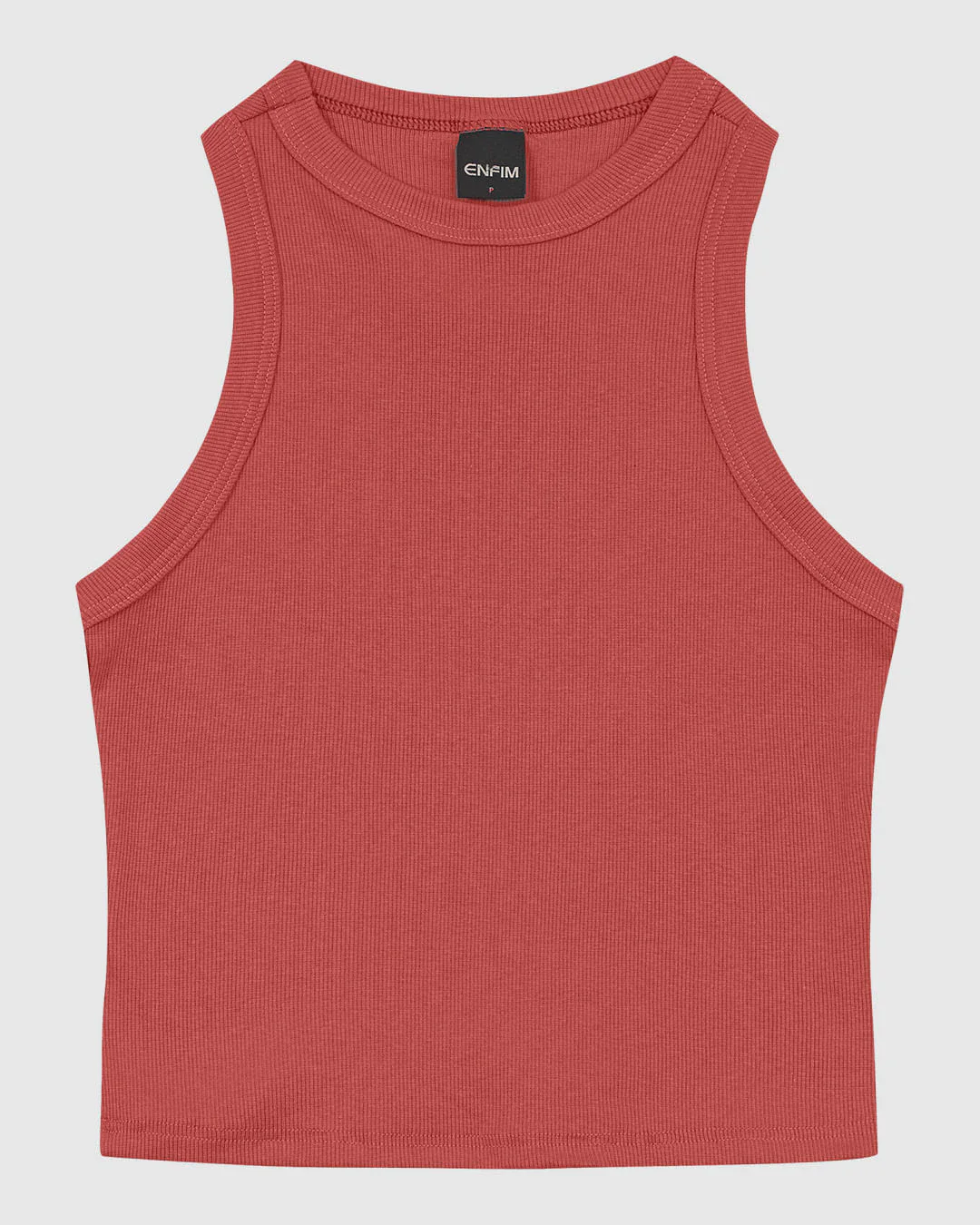 Regata Feminina Decote Halter Neck Em Ribana - ENFIM