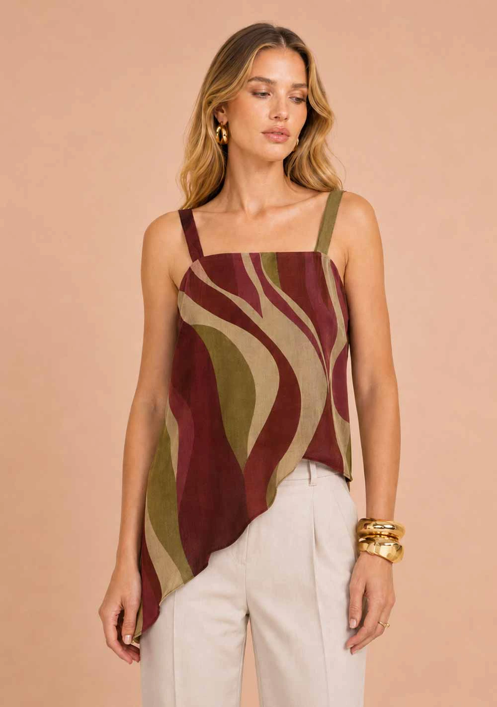 Blusa Alongada Amarílis Rosa