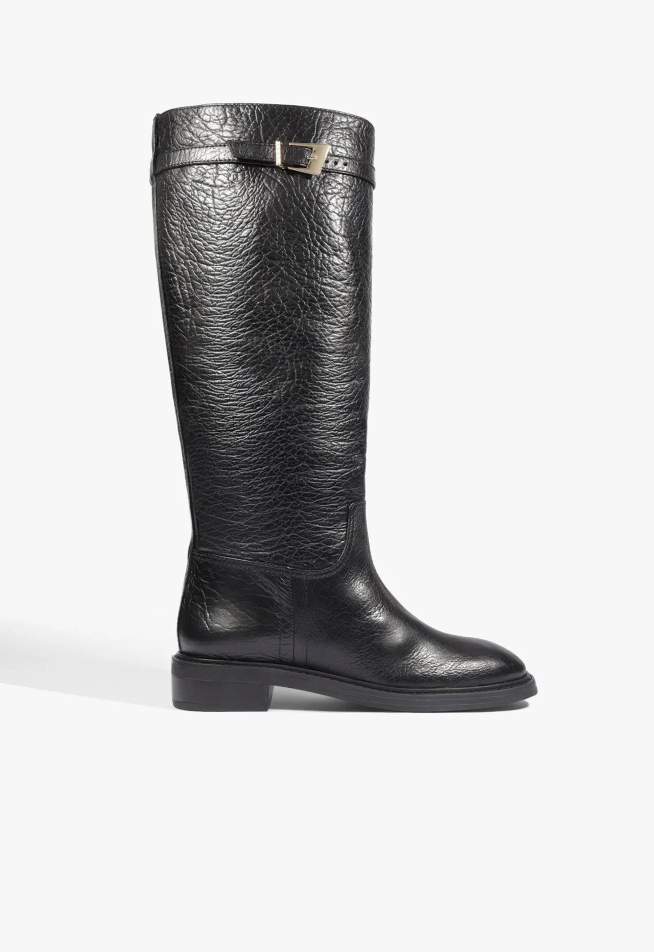 Bota Modern Couro Texturizada Preta