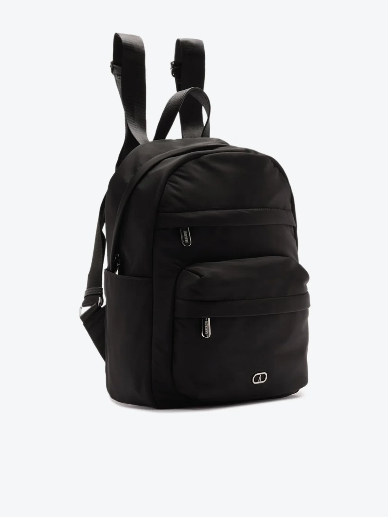Mochila Grande Bolsos Frontais Preta