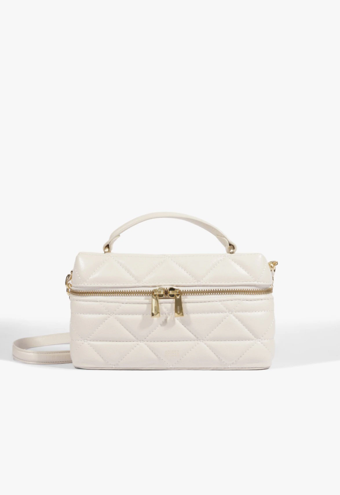 Bolsa Satchel Vanity Média Couro Branca
