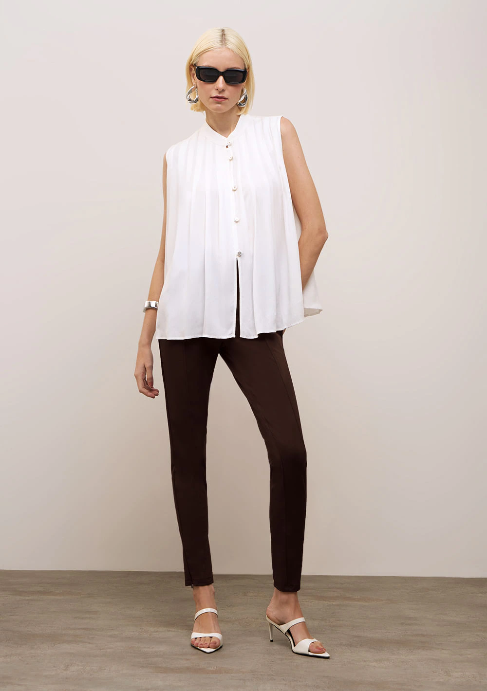 Calça Iódice Legging Alta Marrom