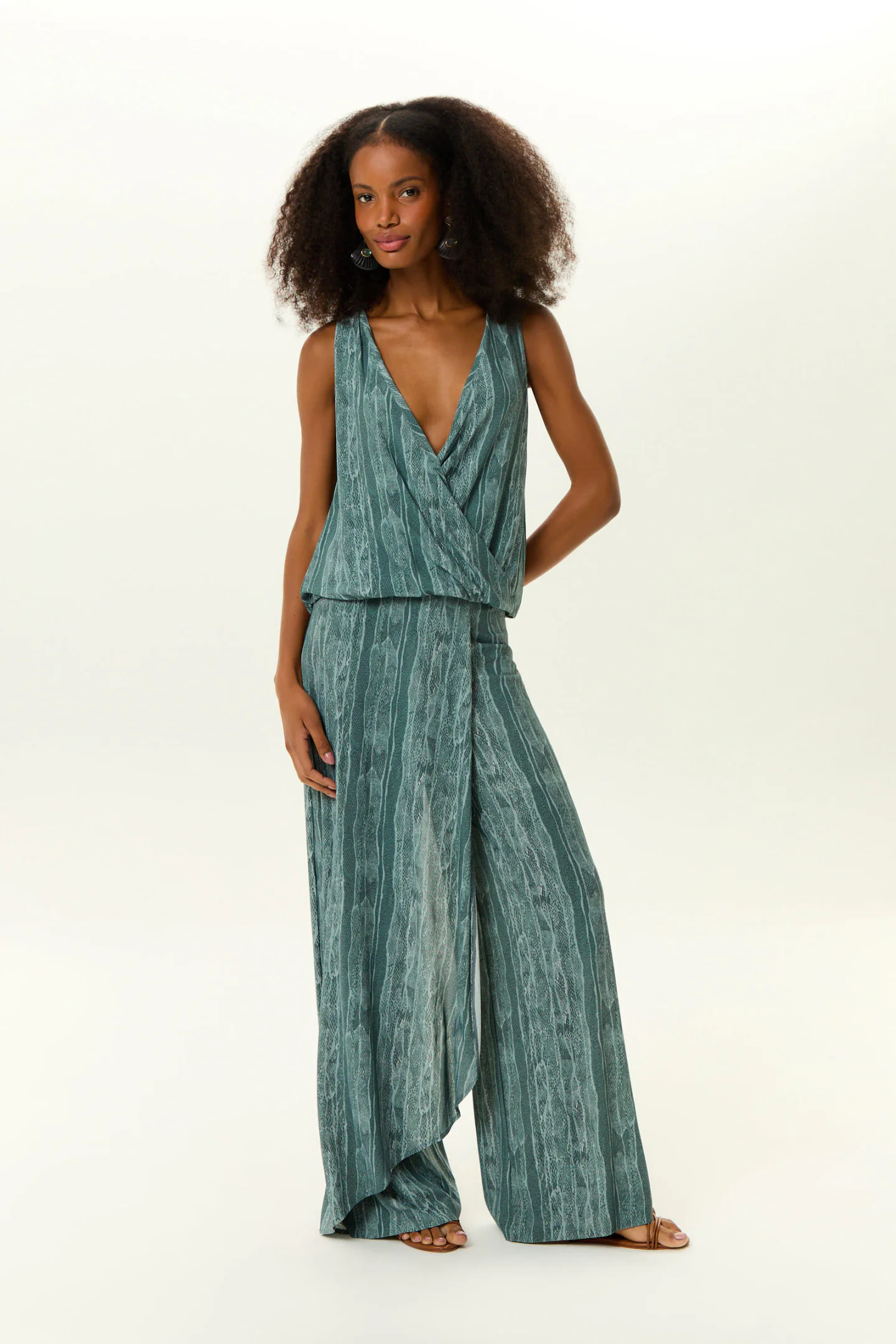 Calça Pantalona Transpasse