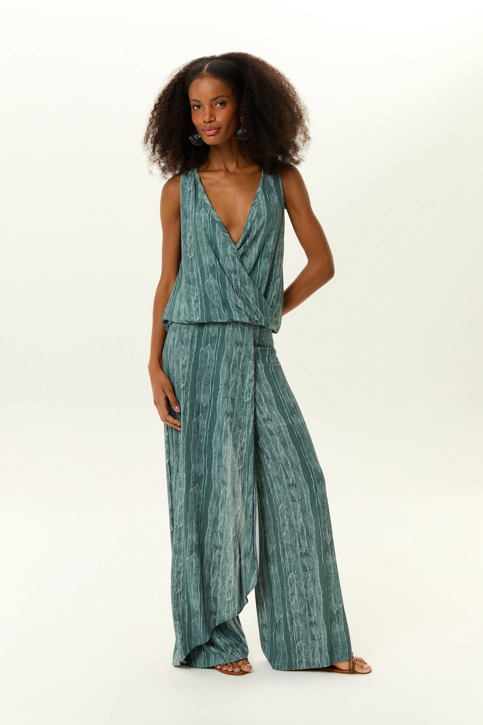 Calça Pantalona Transpasse