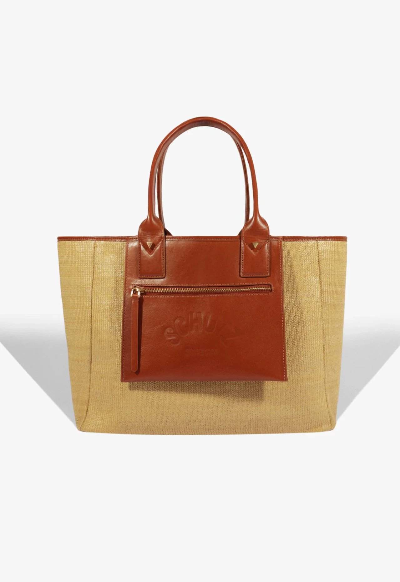 Bolsa Shopping Summer Ráfia Natural Marrom