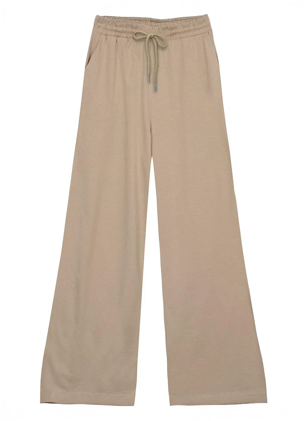 Malwee - Calça Wide Leg com Bolso Areia