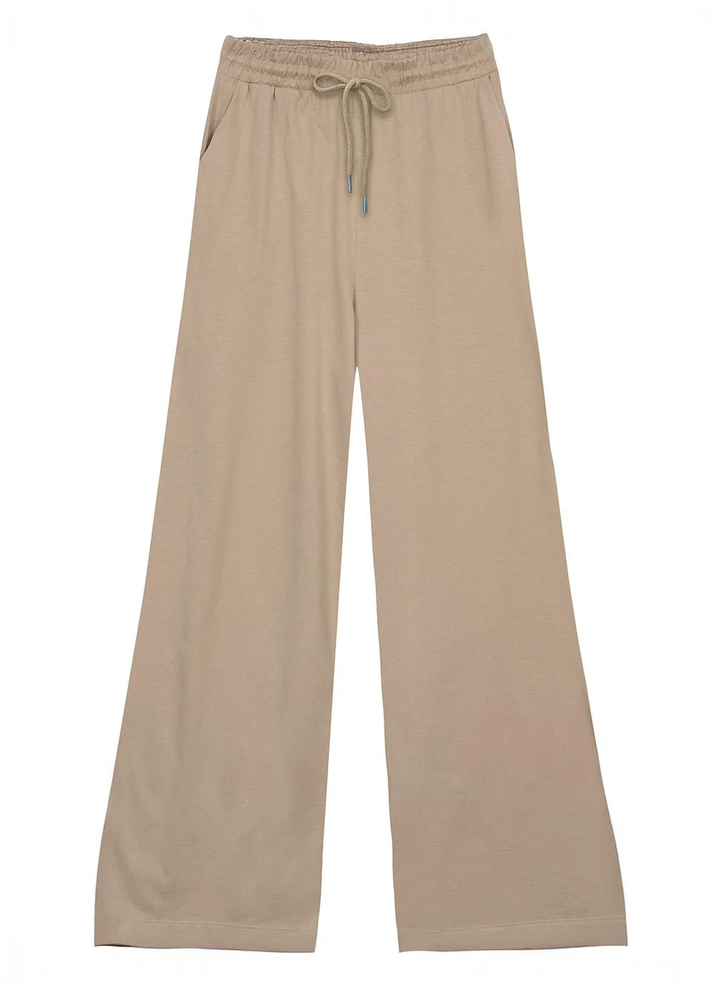 Malwee - Calça Wide Leg com Bolso Areia