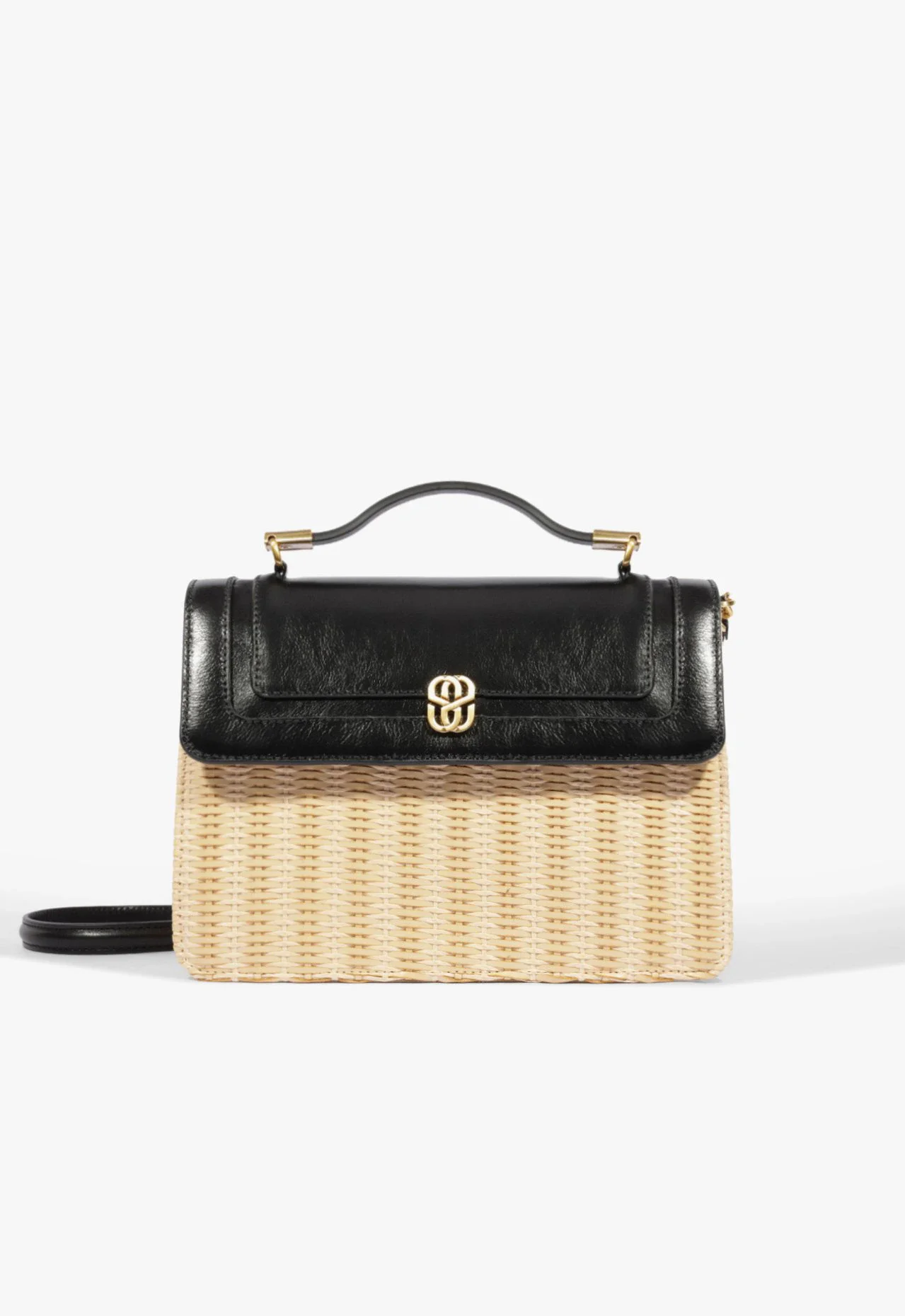 Bolsa Noah Bags Satchel Média Couro Preta