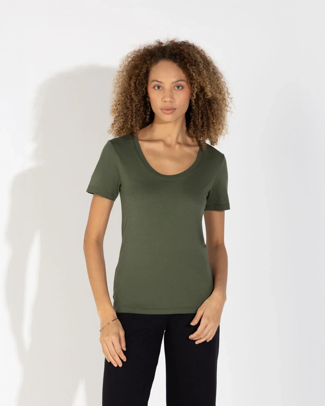 Camiseta Pima Gola U Feminina