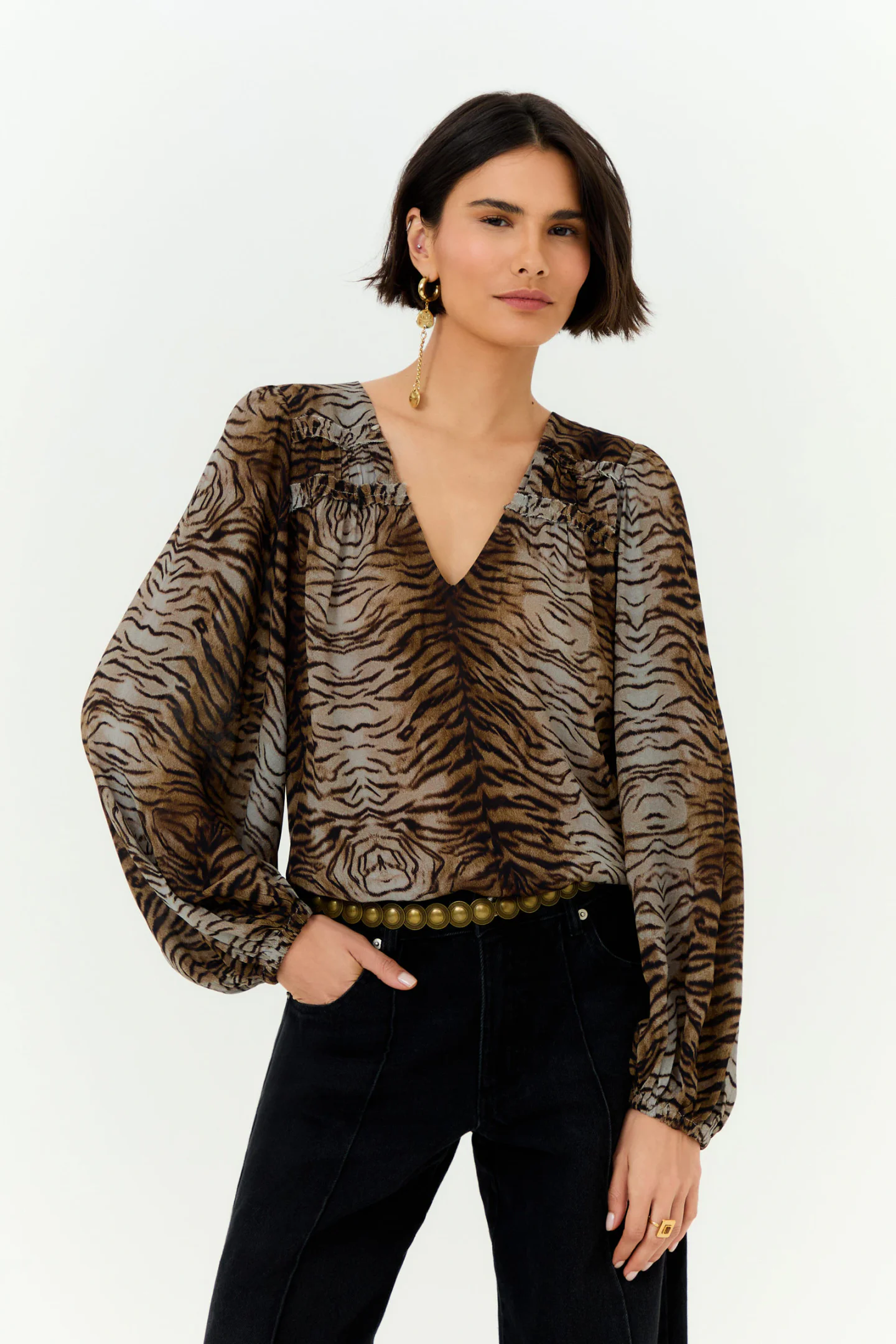 Blusa Ggt Estampa Felin