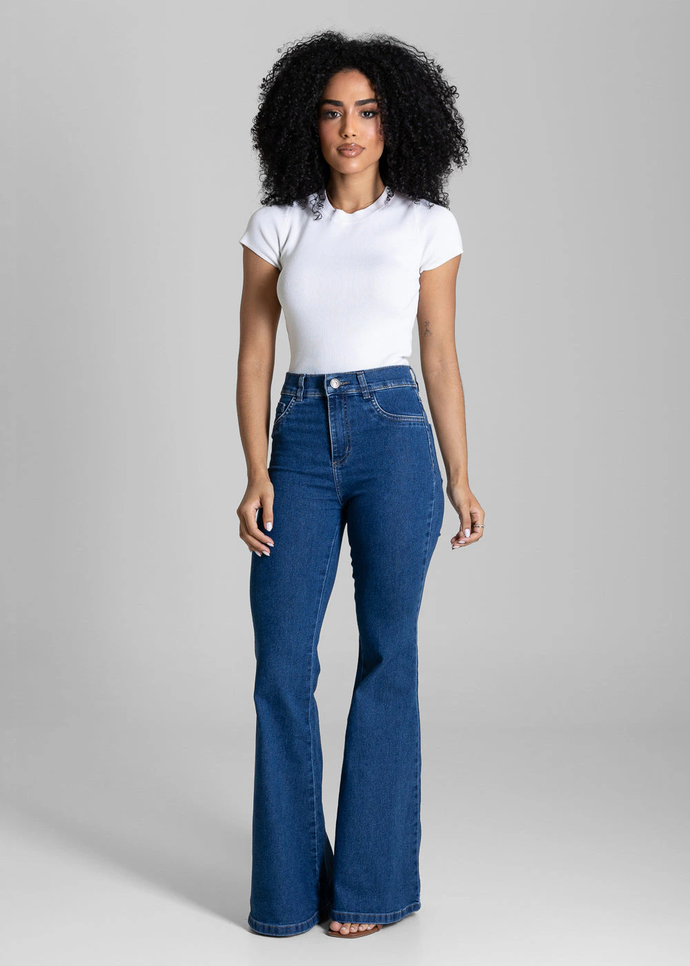 Calça Jeans Sawary Flare - 284445 AZUL