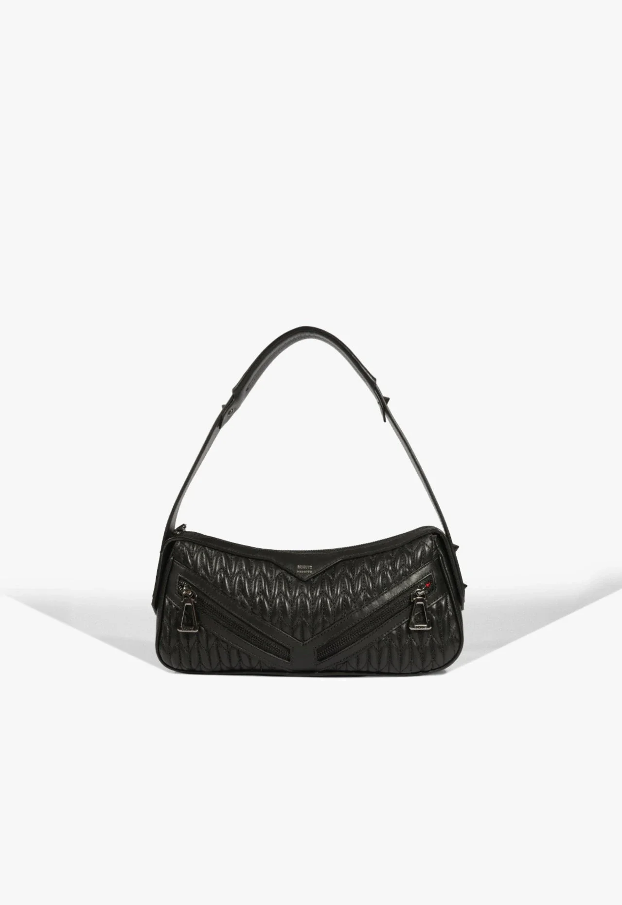 Bolsa Tiracolo Suki Pequena Couro Preta