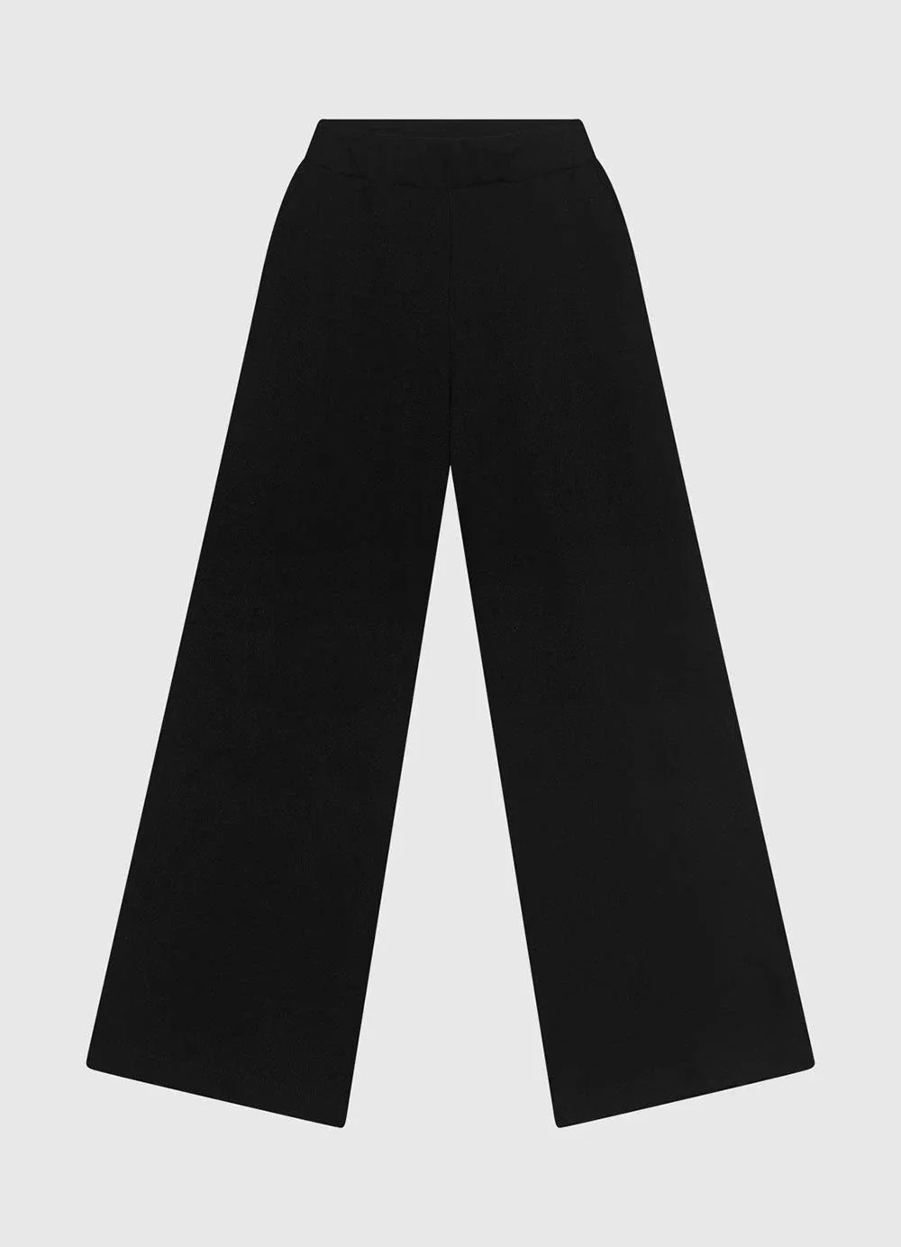 Enfim - Calça Ampla em Tricot Preto