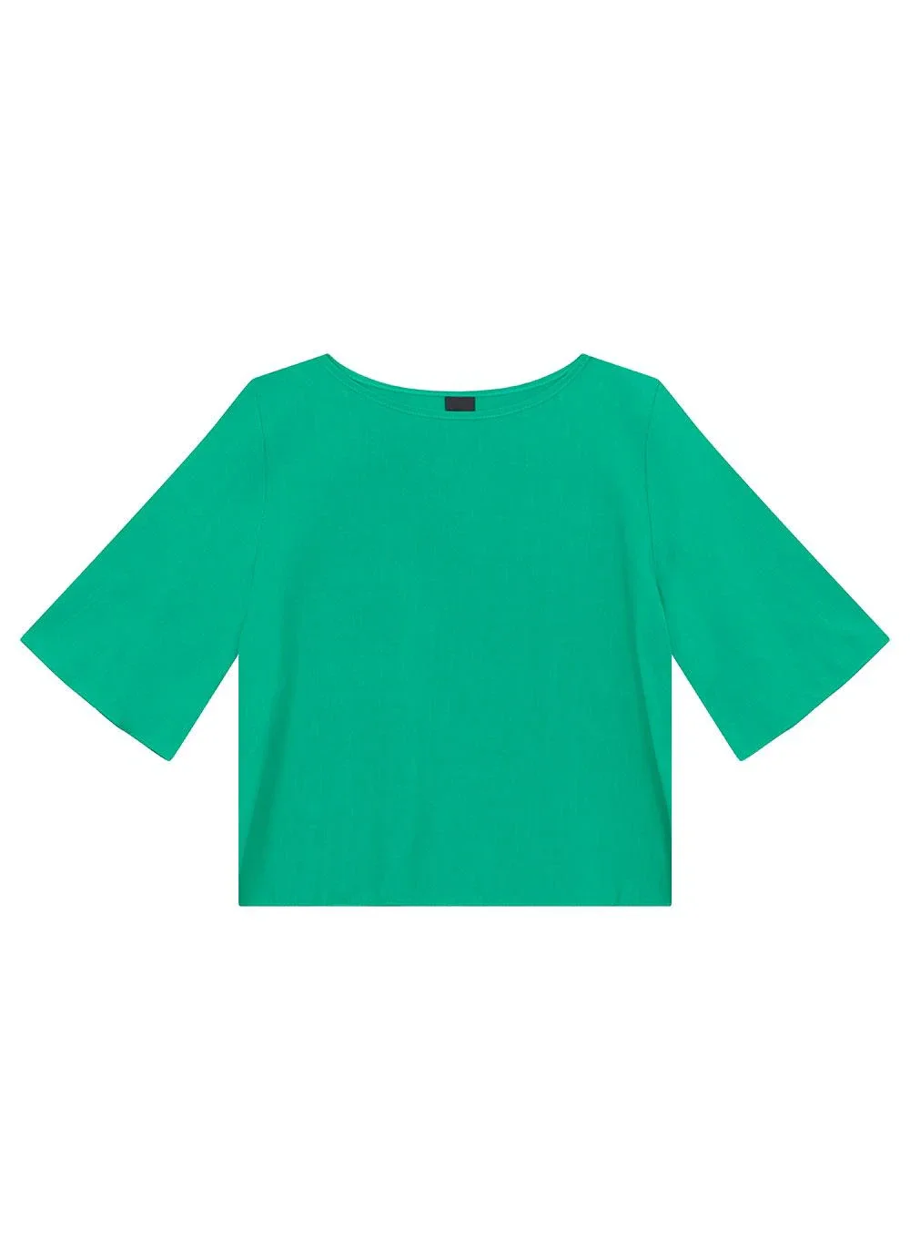 Enfim - Blusa Box em Viscose Verde Turquesa