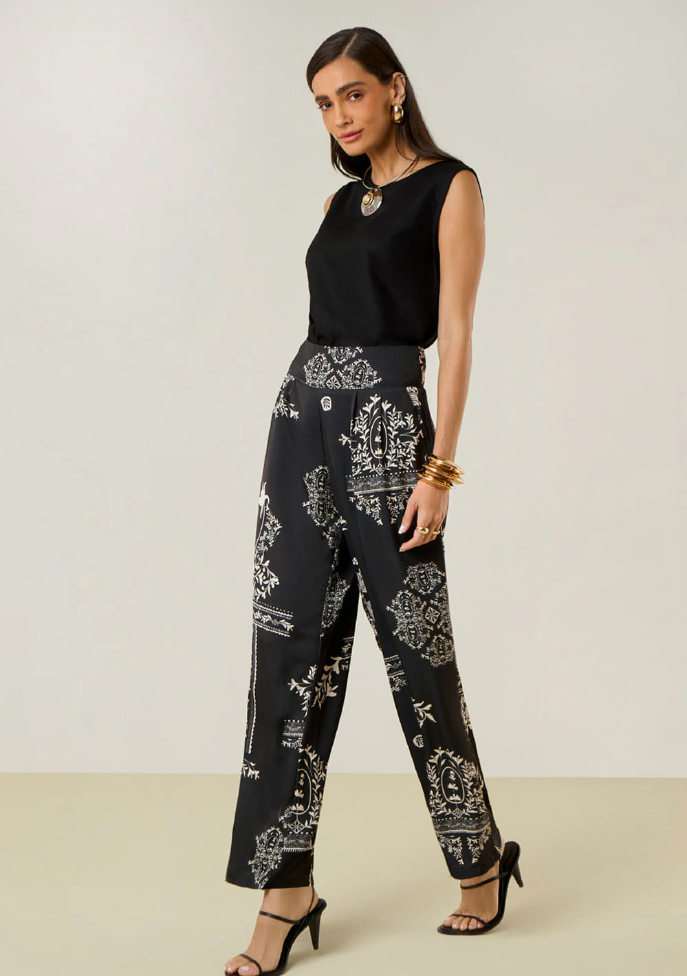 Calça Maria.Valentina Reta Alta Preto