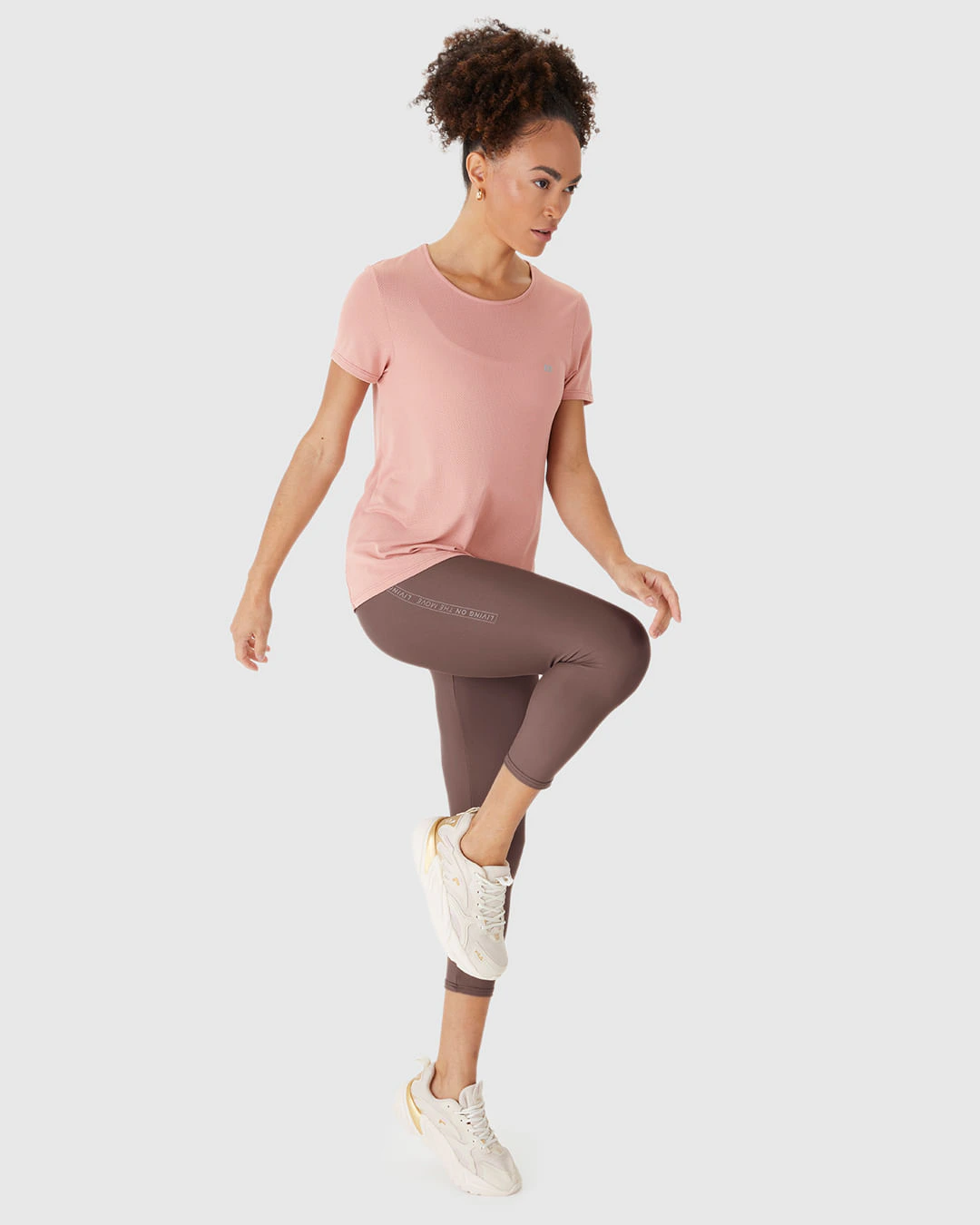 Calça Esportiva Feminina Capri Living On The Move Malha Dry E Proteção UV50+ Malwee Active