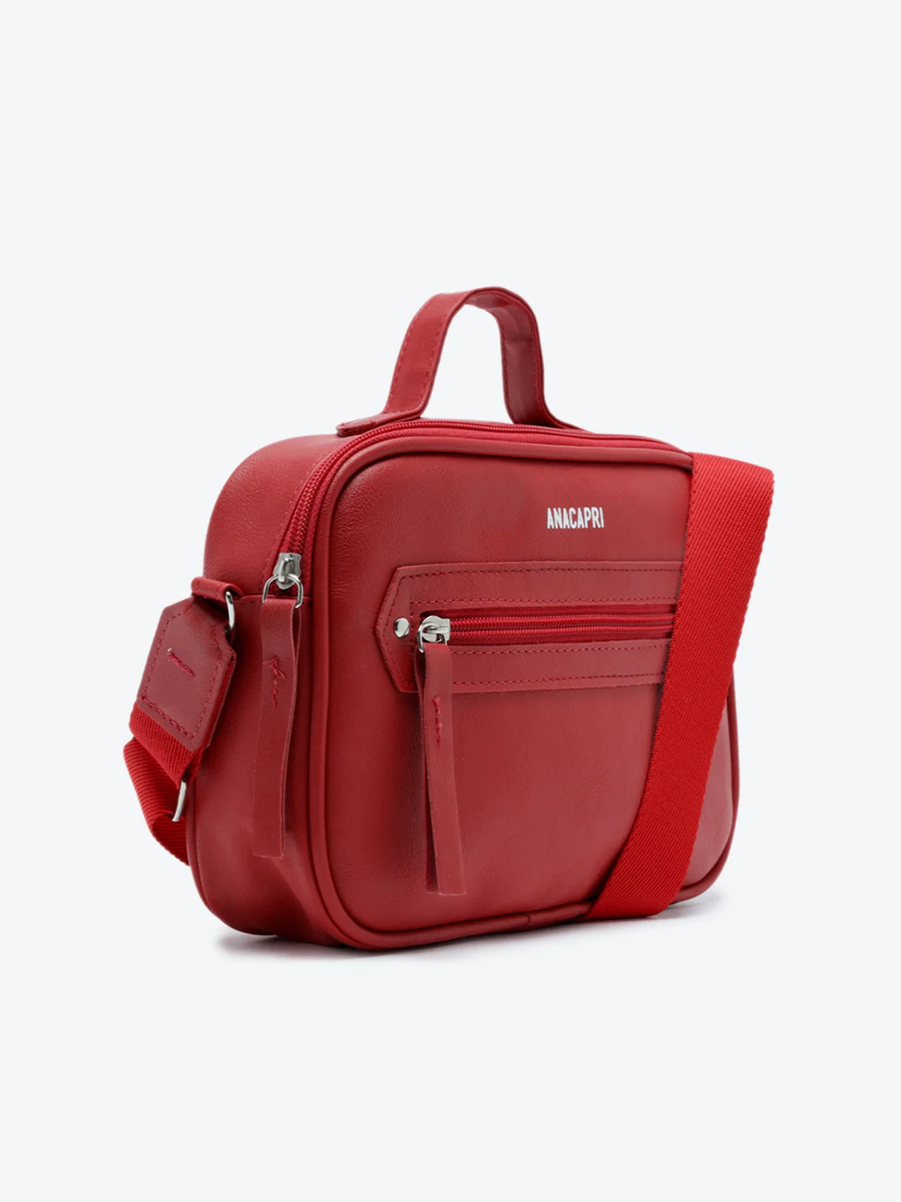 Bolsa Tiracolo Média Eco Napa Firenze Vermelha