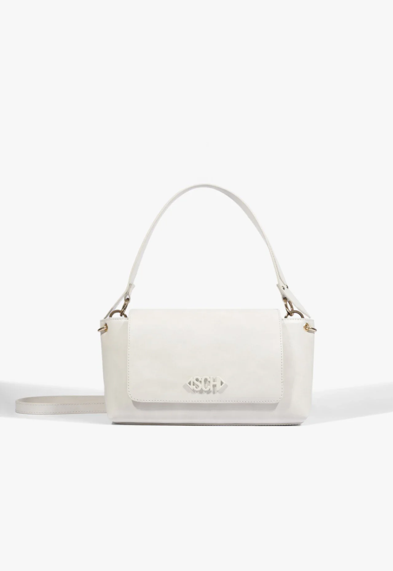 Bolsa Tiracolo Shoulder Maisie Média Branca