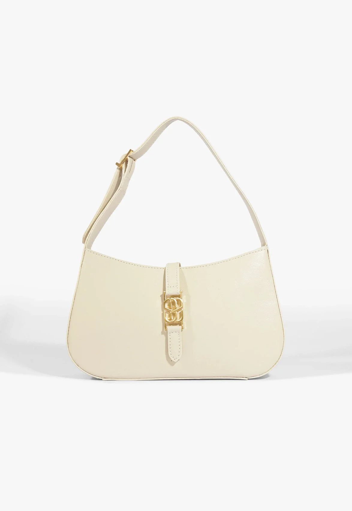 Bolsa Hobo Harper Média Couro Branca