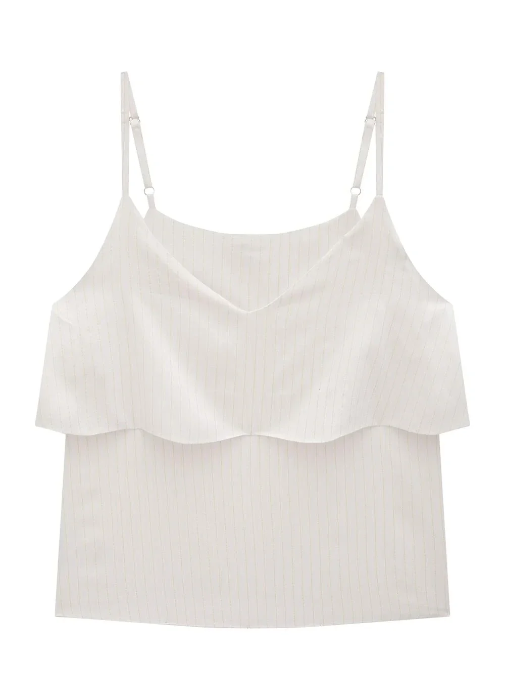 Enfim - Blusa Branca Evasê com Lurex