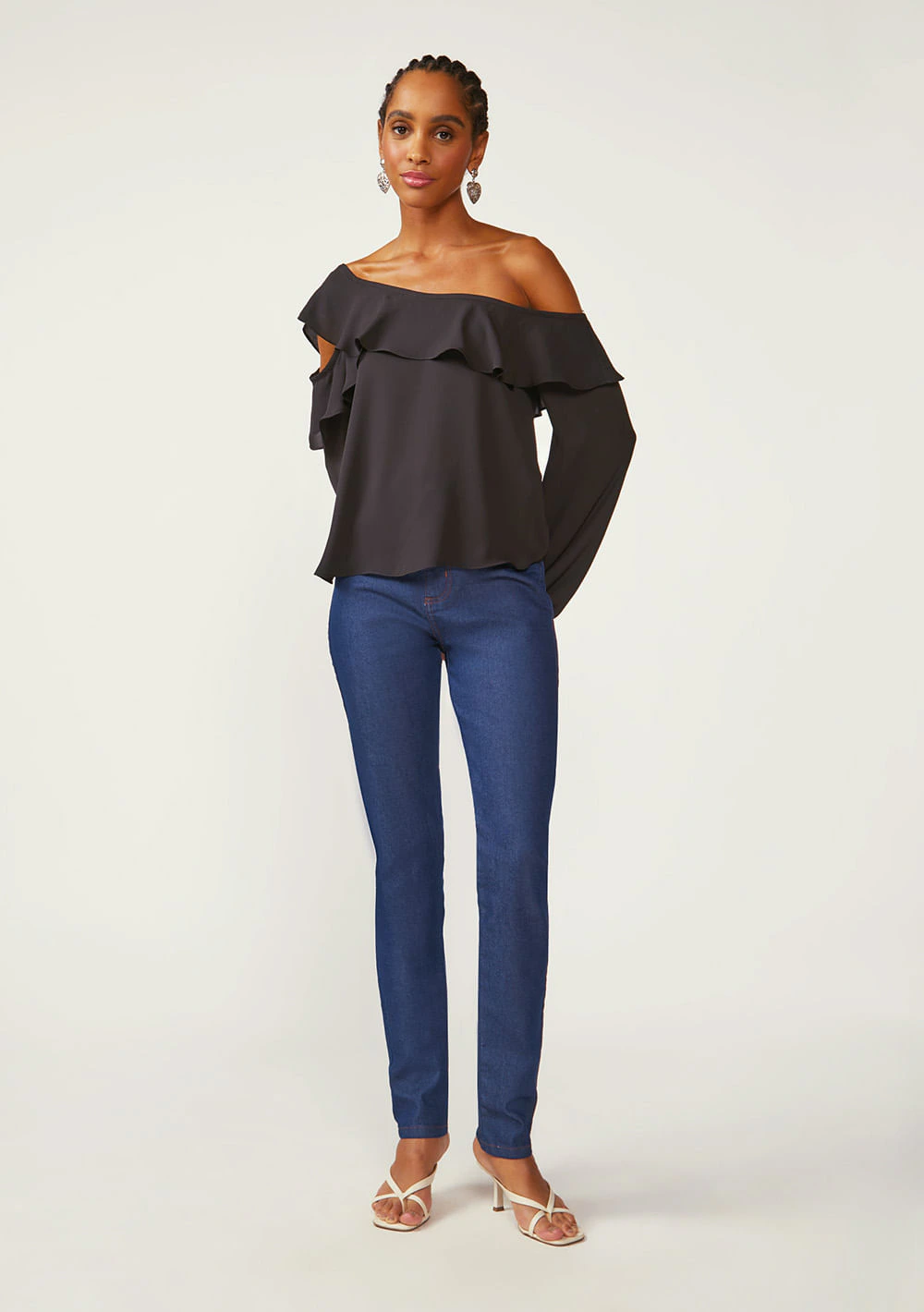 Calça Zinco Skinny Alta Azul