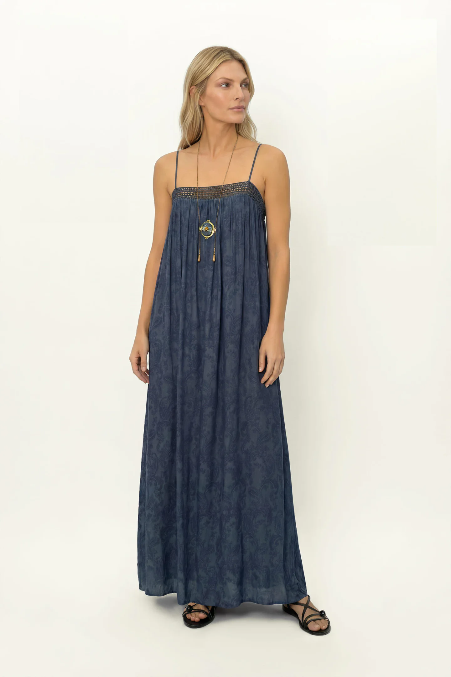 Vestido Midi Jacquard Cachemiere