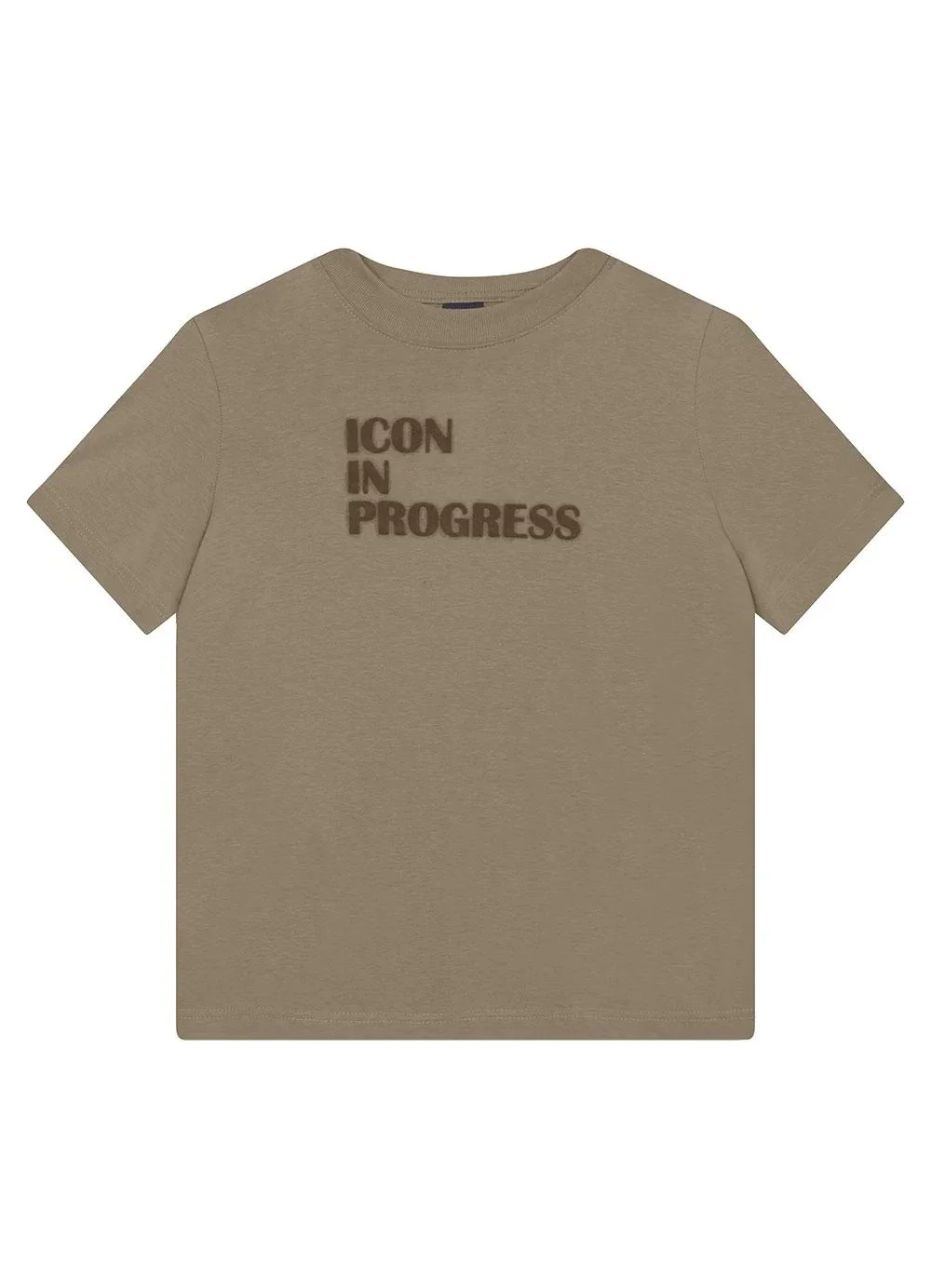 Enfim - Camiseta Slim Icon In Progress Verde Musgo