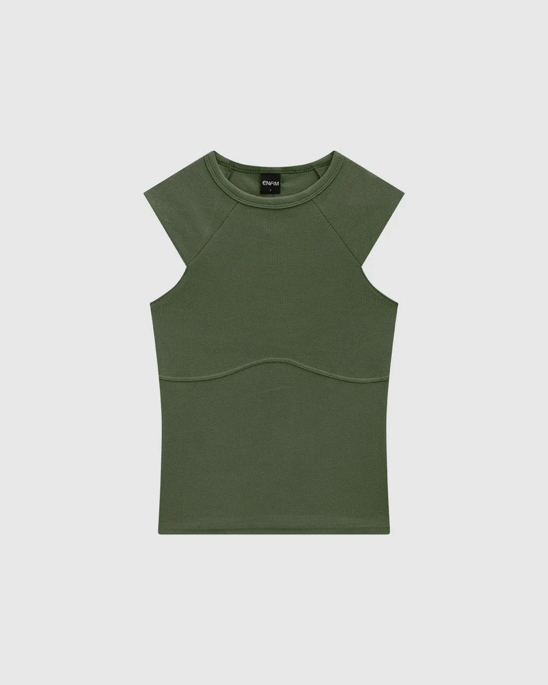 Blusa Justa Feminina Cava Raglan Em Ribana - ENFIM