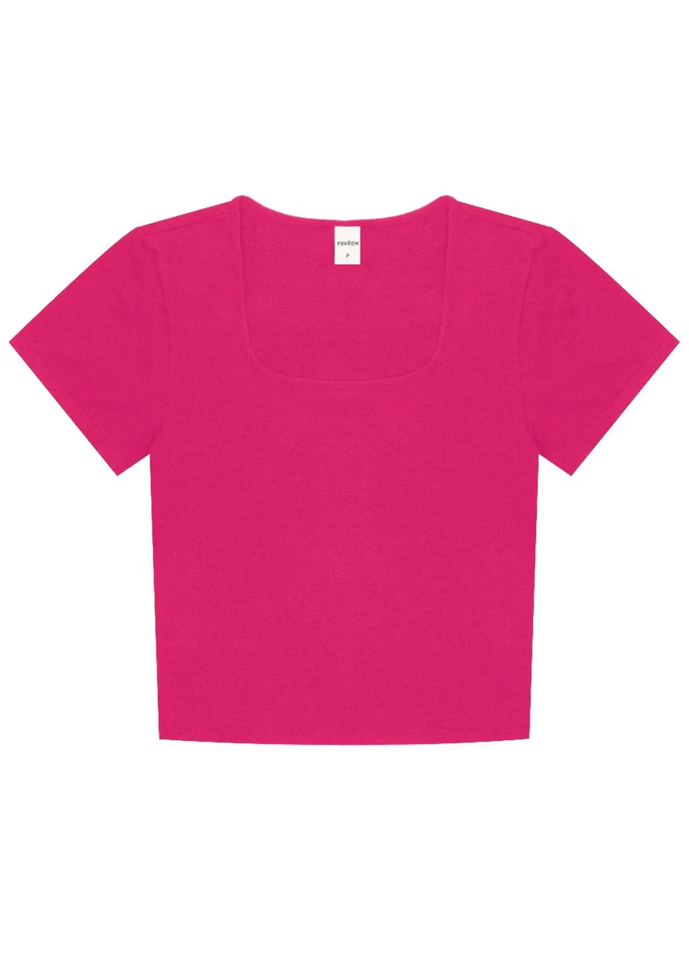 Rovitex - Blusa Cropped Feminina Rosa